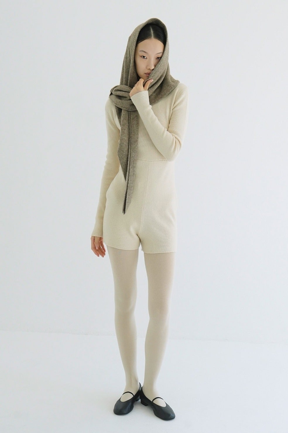 WOOL SHORT KNIT ALL IN ONE