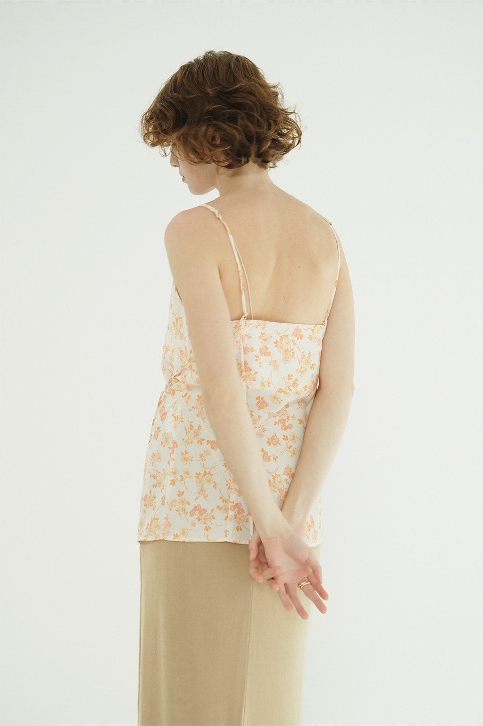 MABEL FLOWER DRAPE CAMI TOPS
