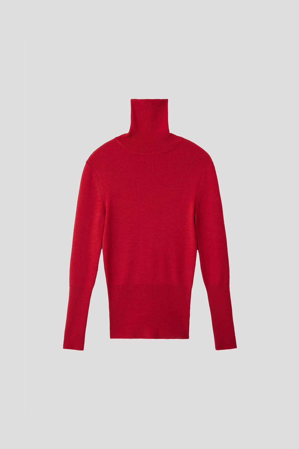 WOOL RIB HIGHNECK TOP