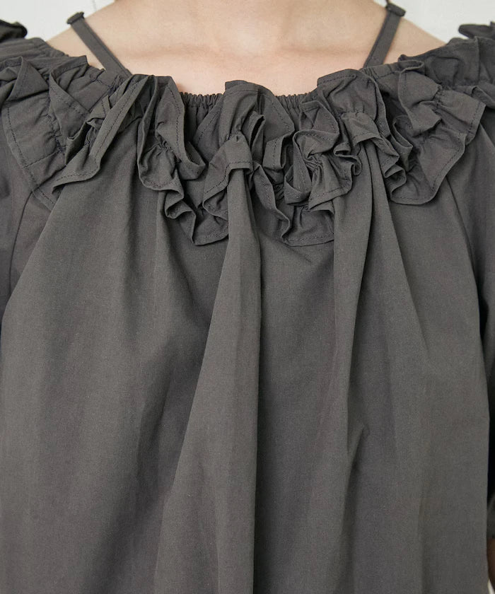 Frill Off-Shoulder Blouse Limited Edition