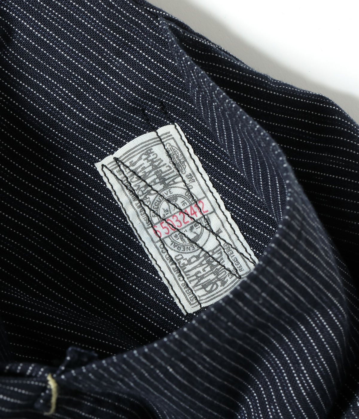 FICTION ROMANCE 8oz. INDIGO STRIPE WORK PANTS