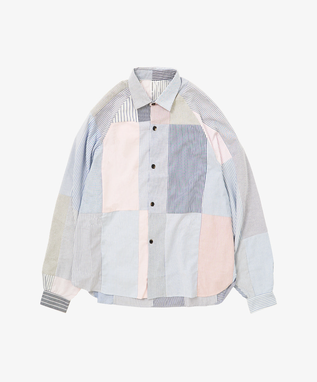 short light coat oxford stripe seven