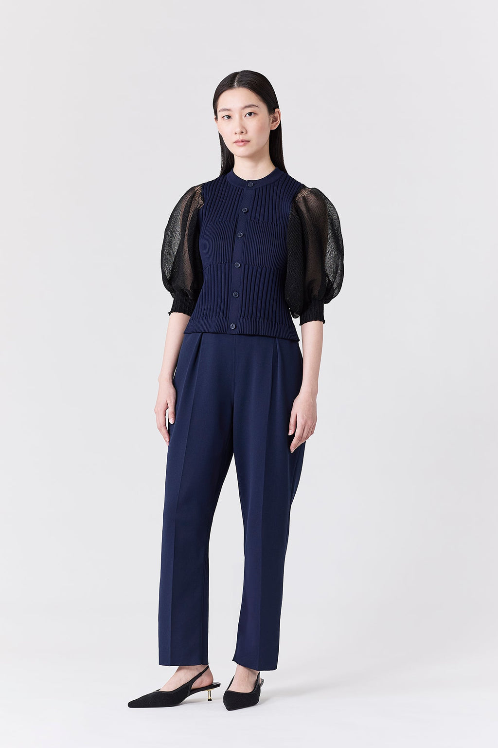SOFT MILAN TUCK TAPERED PANTS