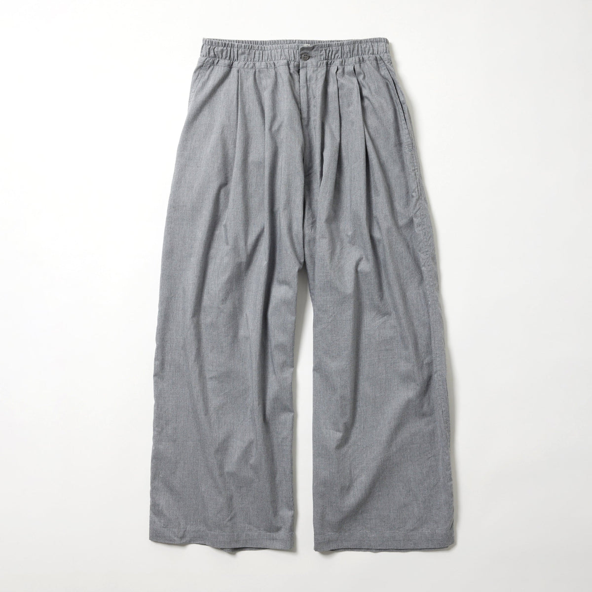Cotton Silk Nel 2Tuck Easy Wide Pants