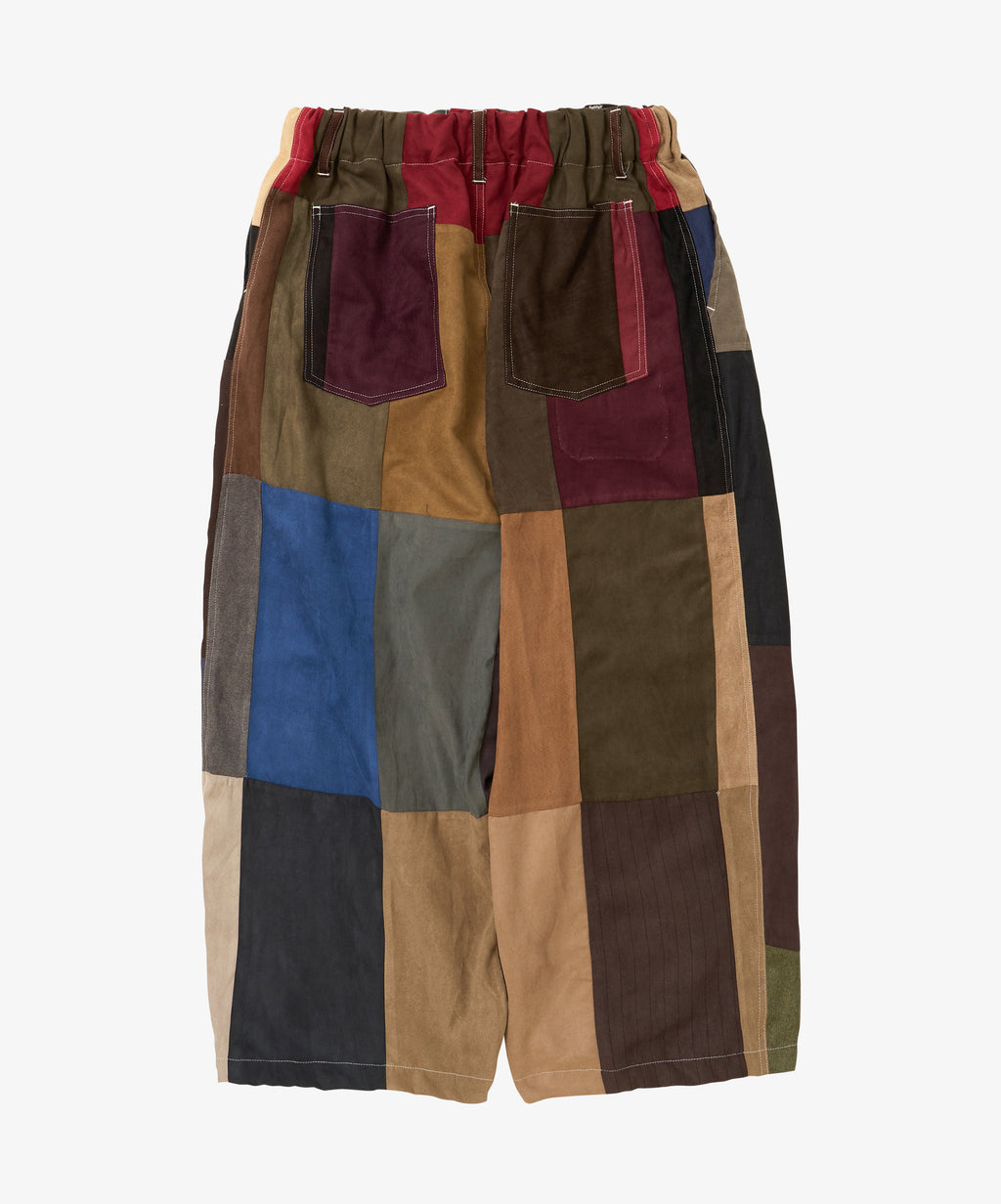 circular pants faux suede eight