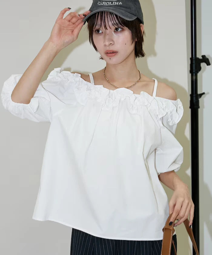 Frill Off-Shoulder Blouse Limited Edition