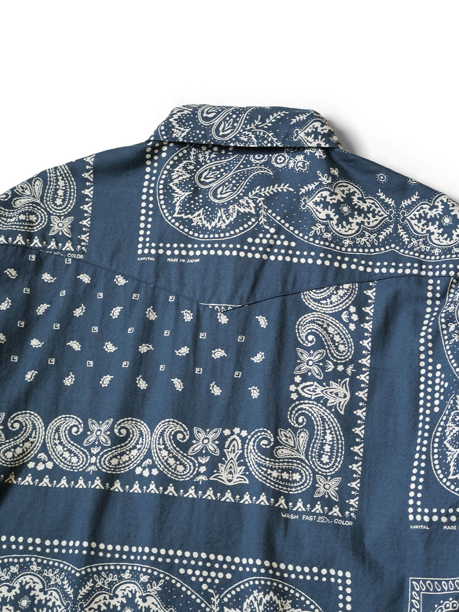 Viera Bandana Pattern Husky Western Shirt