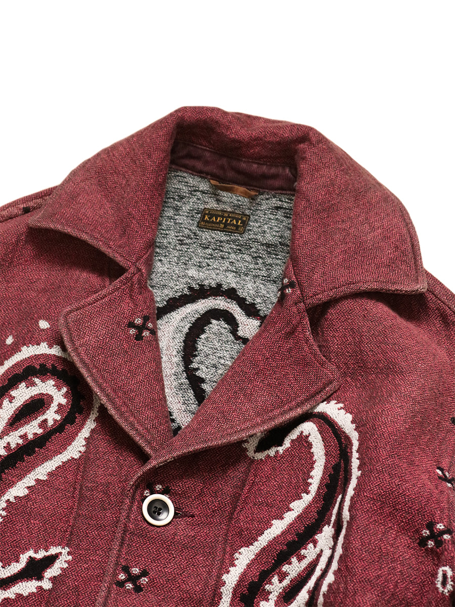 Rug Paisley Pattern Linen Wool Dragging Coat