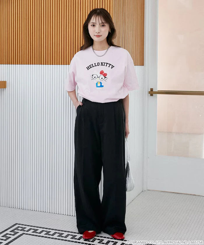 "SANRIO CHARACTERS" College Style Printed T-Shirt Limited Edition