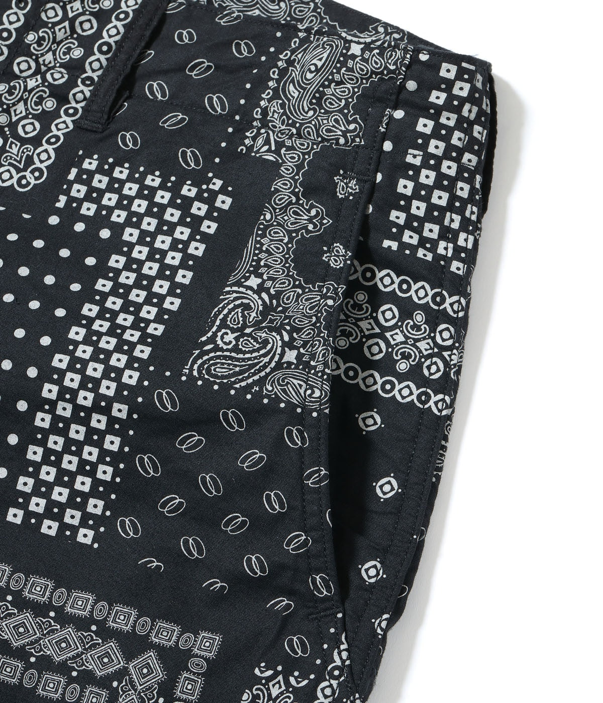 NATIVE AMERICAN BANDANA PATCHWORK PRINT WORK SHORTS