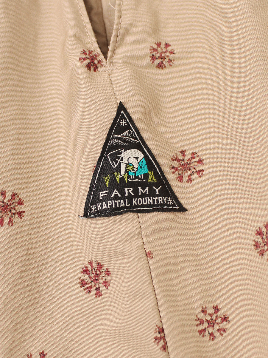 40/2 Coma Weather Sarasa Pattern Easy Rice Rice Shorts