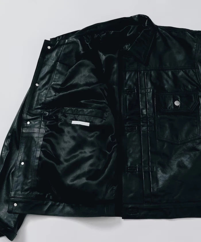 Leather Jacket TYPE-1 / Water-Repellent Leather / Cowhide