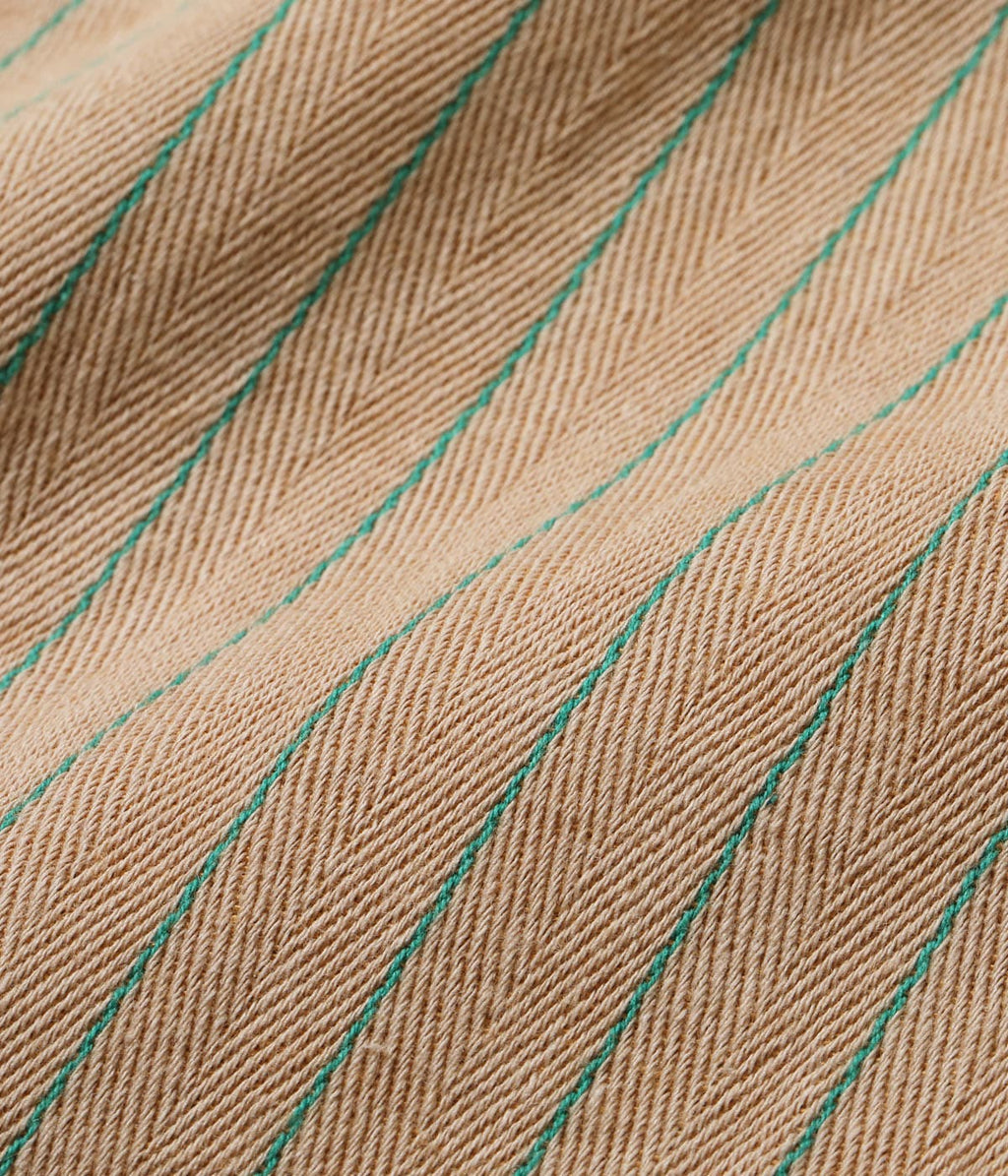 Coke Stripe Work Shirt With Embroidered