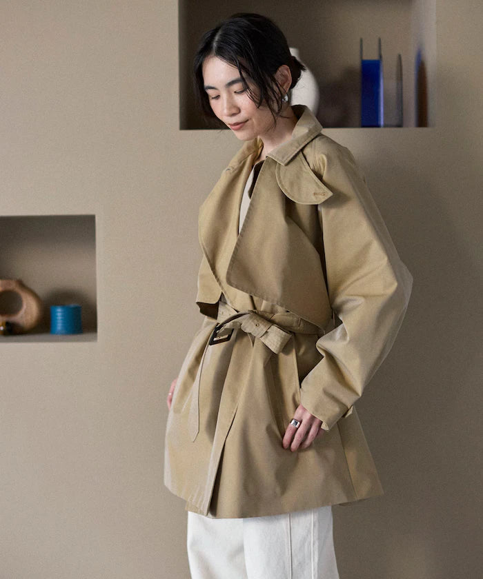 T/C Chambray Short Trench Coat