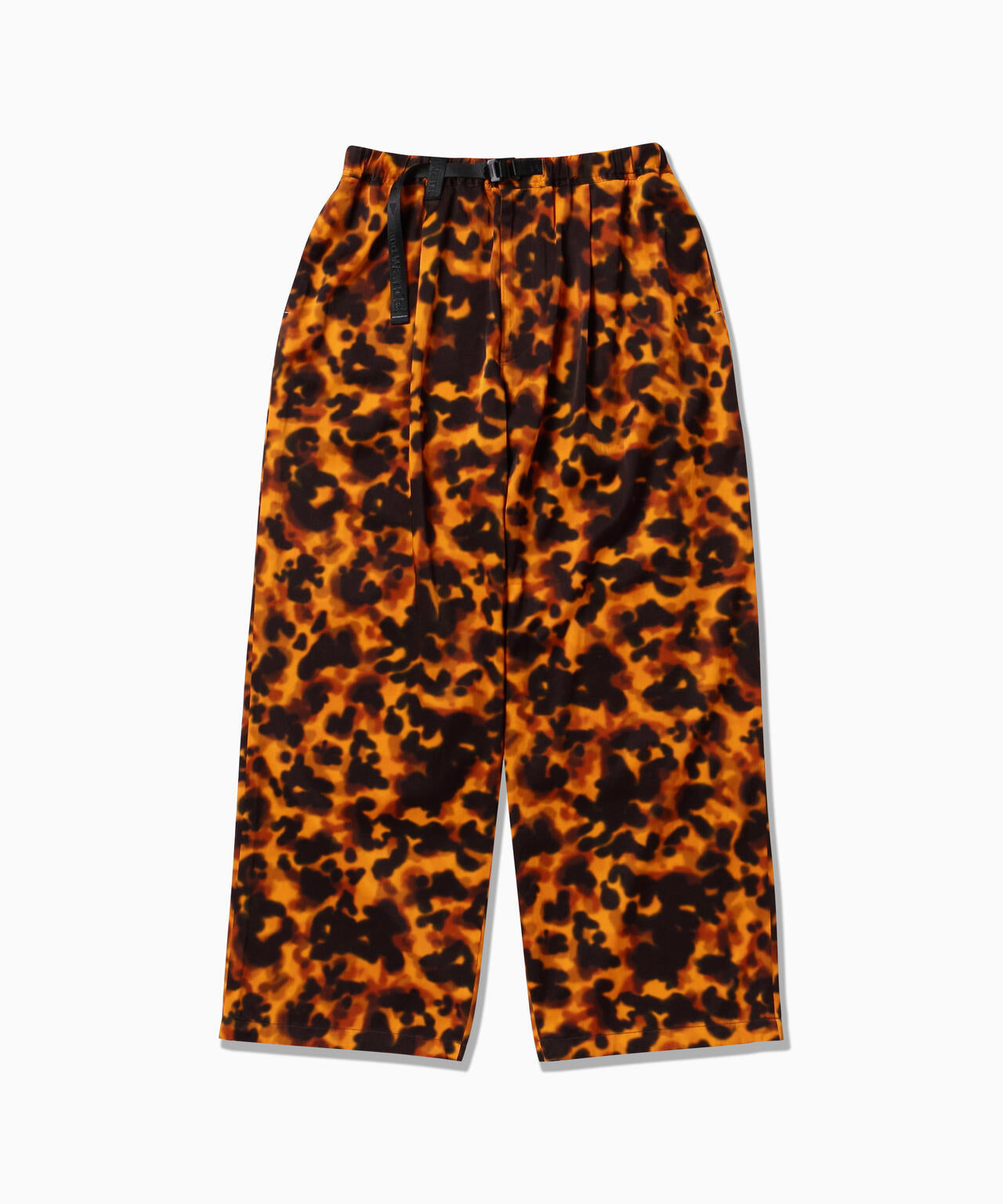 printed satin pants