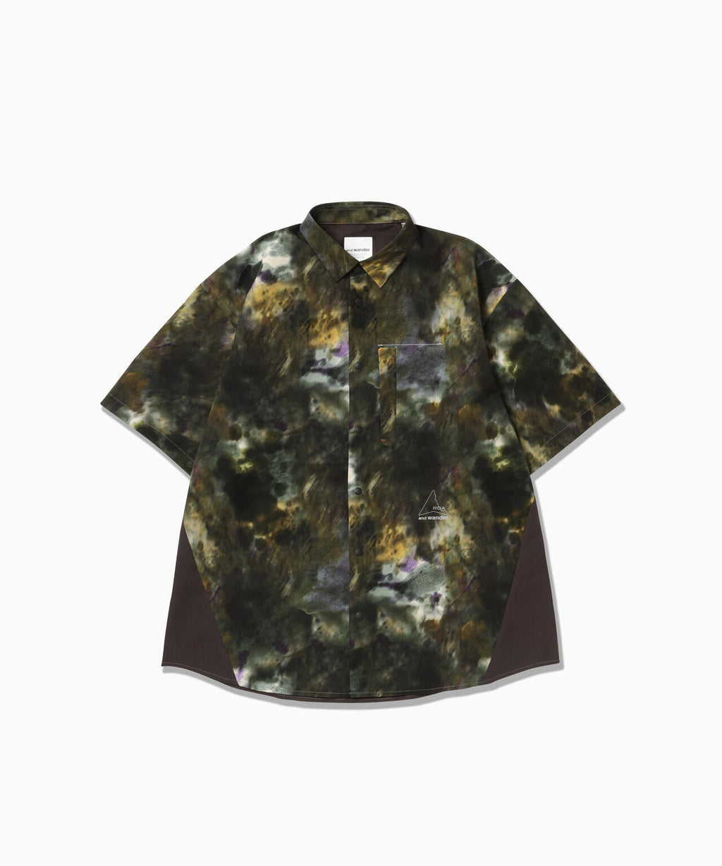 ROA × and wander  printed breathable shirt