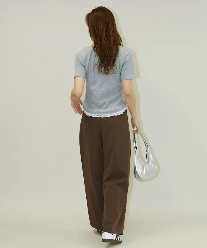 2-pleat slacks pants limited edition