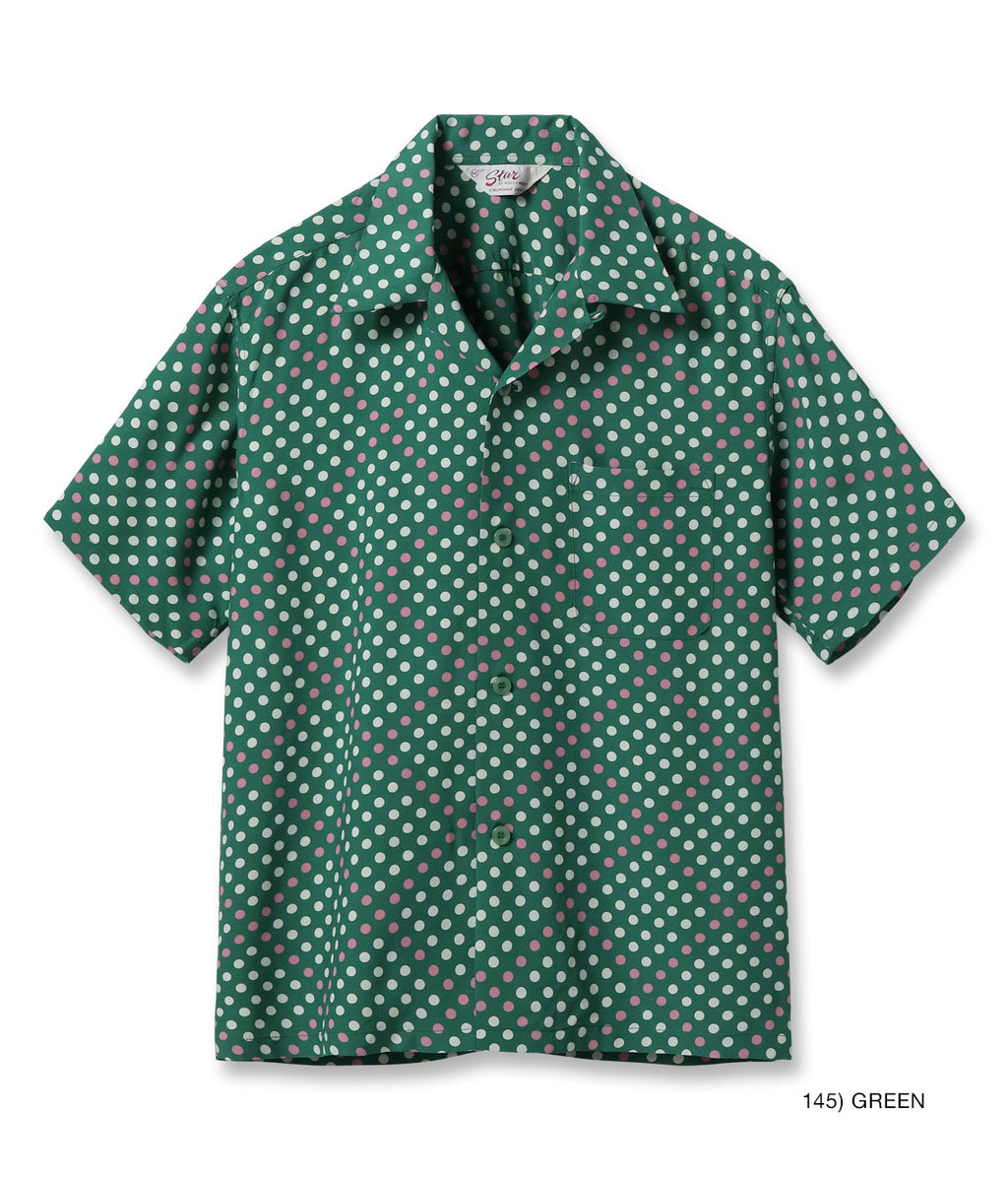 High Density Rayon Open Shirt "Polka Dot"