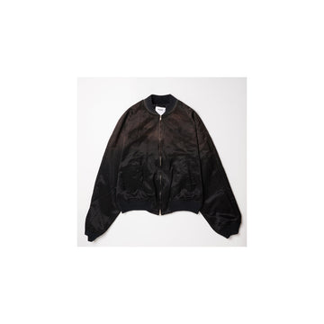 THREADLESS AIR EMBROIDERY SOUVENIR JACKET : BLACK