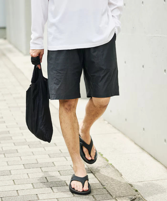 Open Collar Short Sleeve Shirt & Easy Shorts Travel Setup Fabric by SOLOTEX(R)