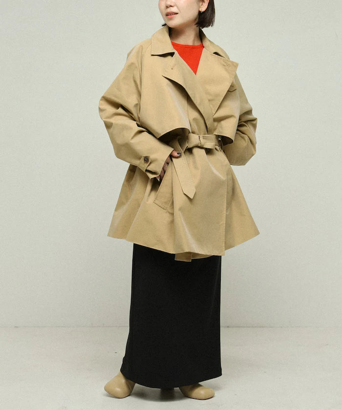 T/C Chambray Short Trench Coat