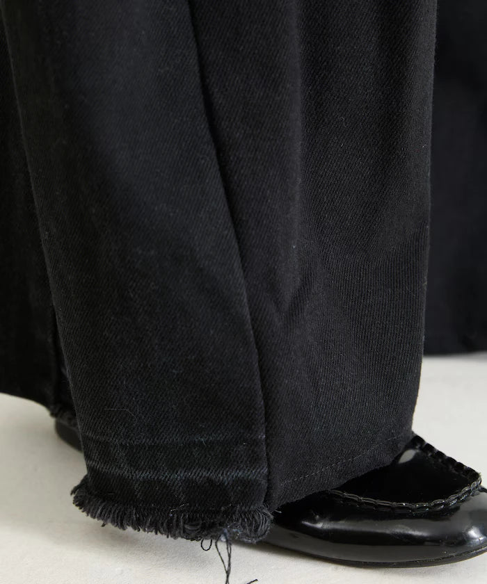 Vintage Remake Tuck Denim Pants