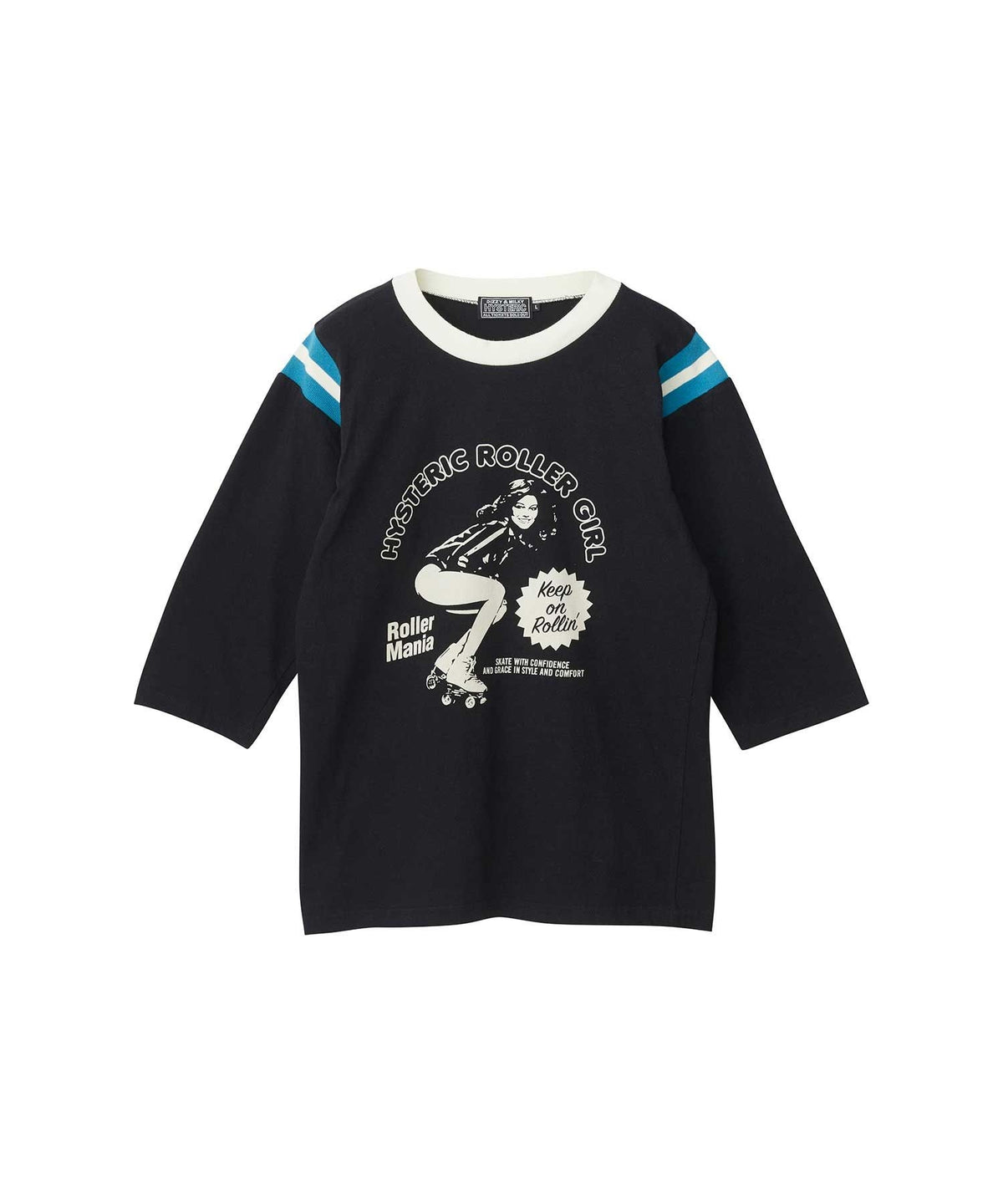 HYSTERIC ROLLER MANIA GIRL 3/4 Sleeve T-Shirt