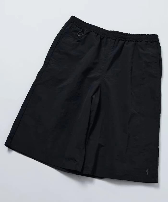 Nylon Sleek Water Length Baggy Shorts