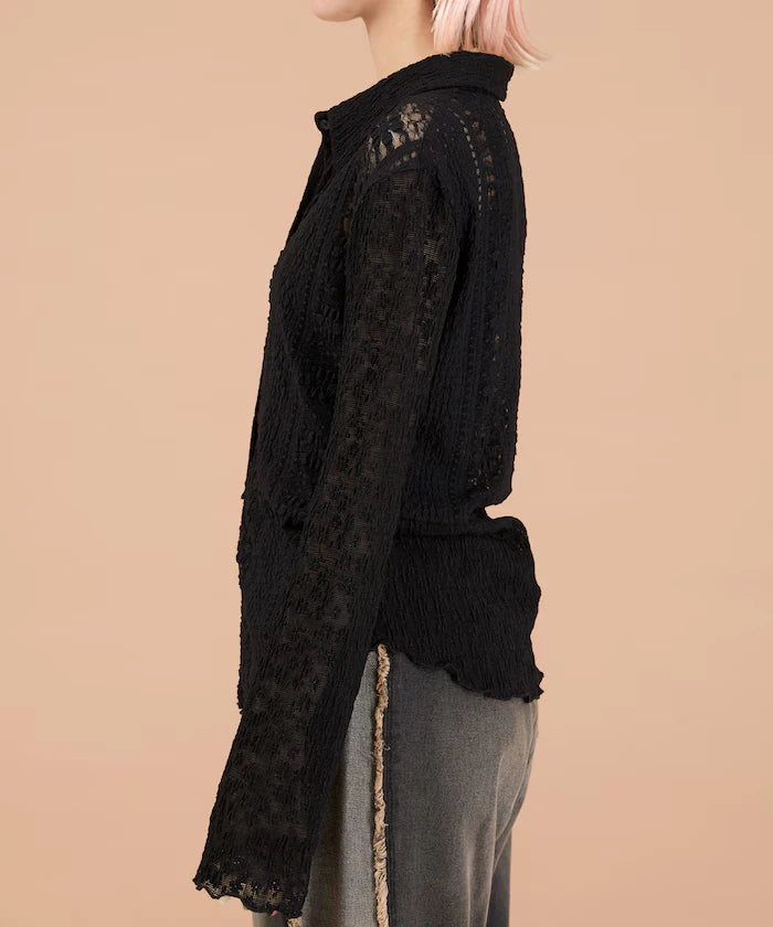 Floral Cut Lace Shirt