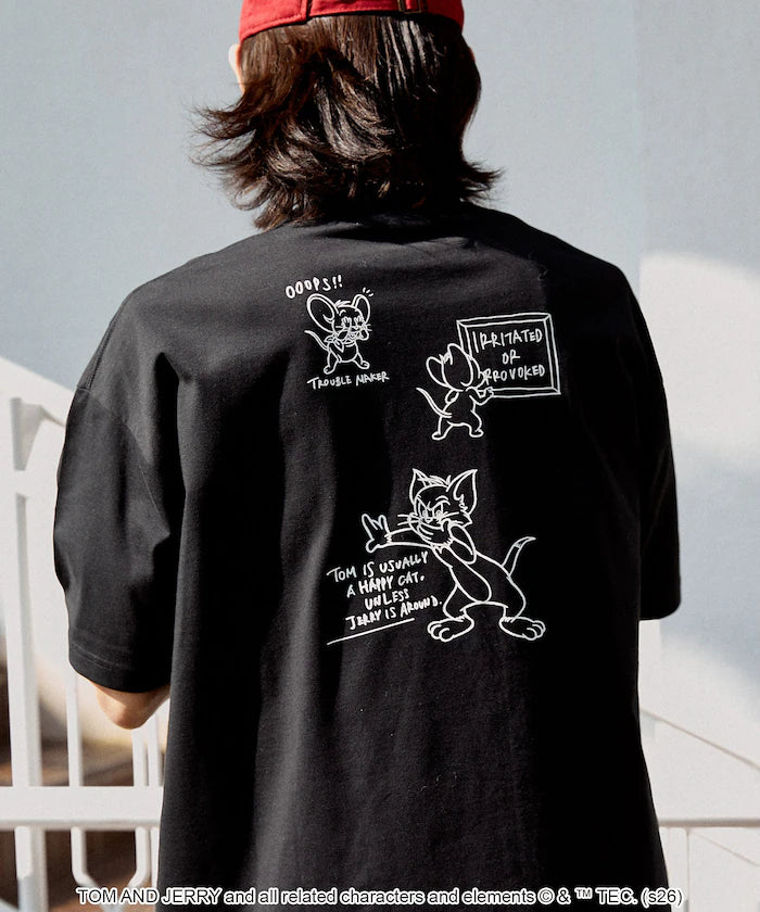 <Functional Material> TOM AND JERRY Graphic T-Shirt Limited Edition