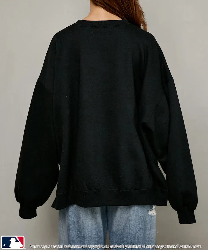 Custom MLB Fleece Super Big Silhouette Logos Wet Pullover Limited Edition