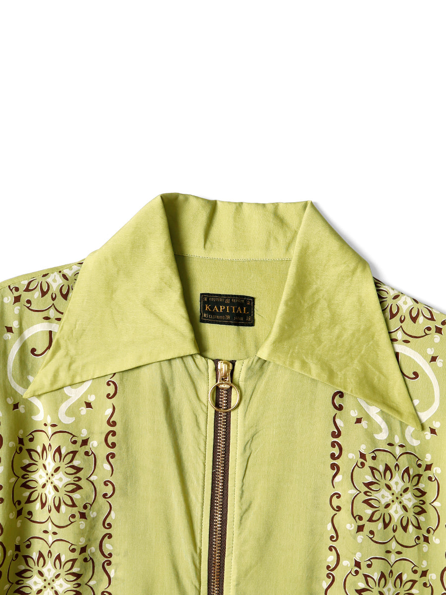Silk Rayon Habanana Pattern Drizzle Cuba...