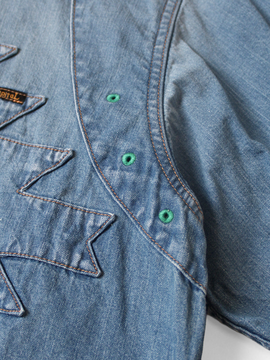 8oz Denim Thunderbird Husky Western Shark...