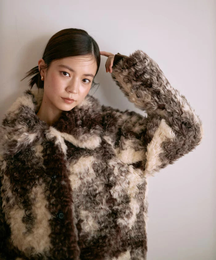 Fake Fur Mid-Length Coat / Fur Coat