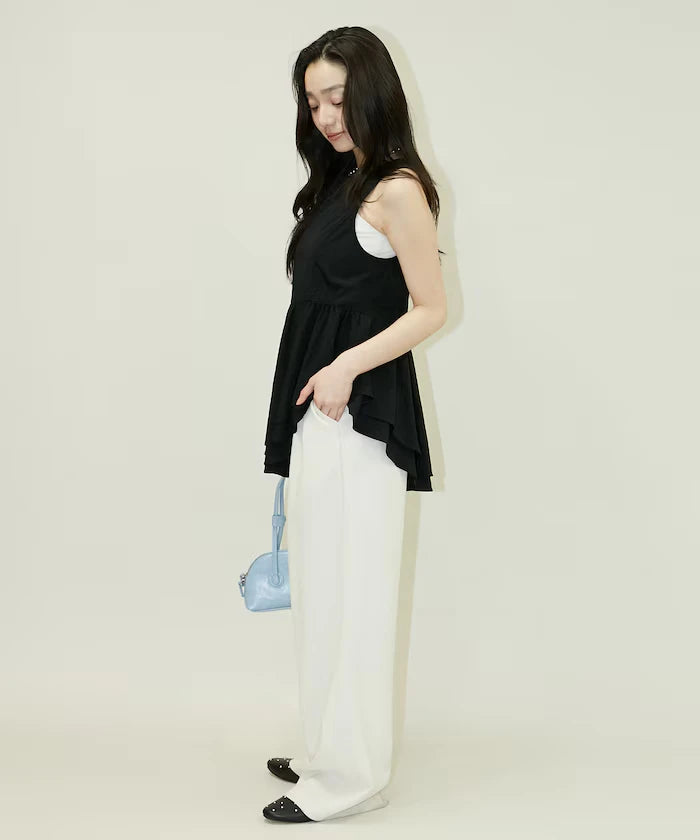 Nylon Washer Asymmetrical Blouse Limited Edition