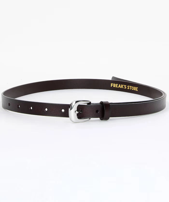Cowhide Narrow Belt (Genuine Leather)