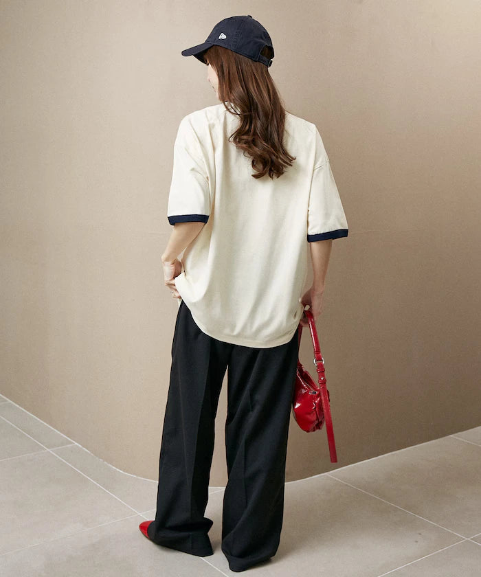 <Functional Material>Mickey Mouse/Sketch Ringer T-Shirt Limited Edition