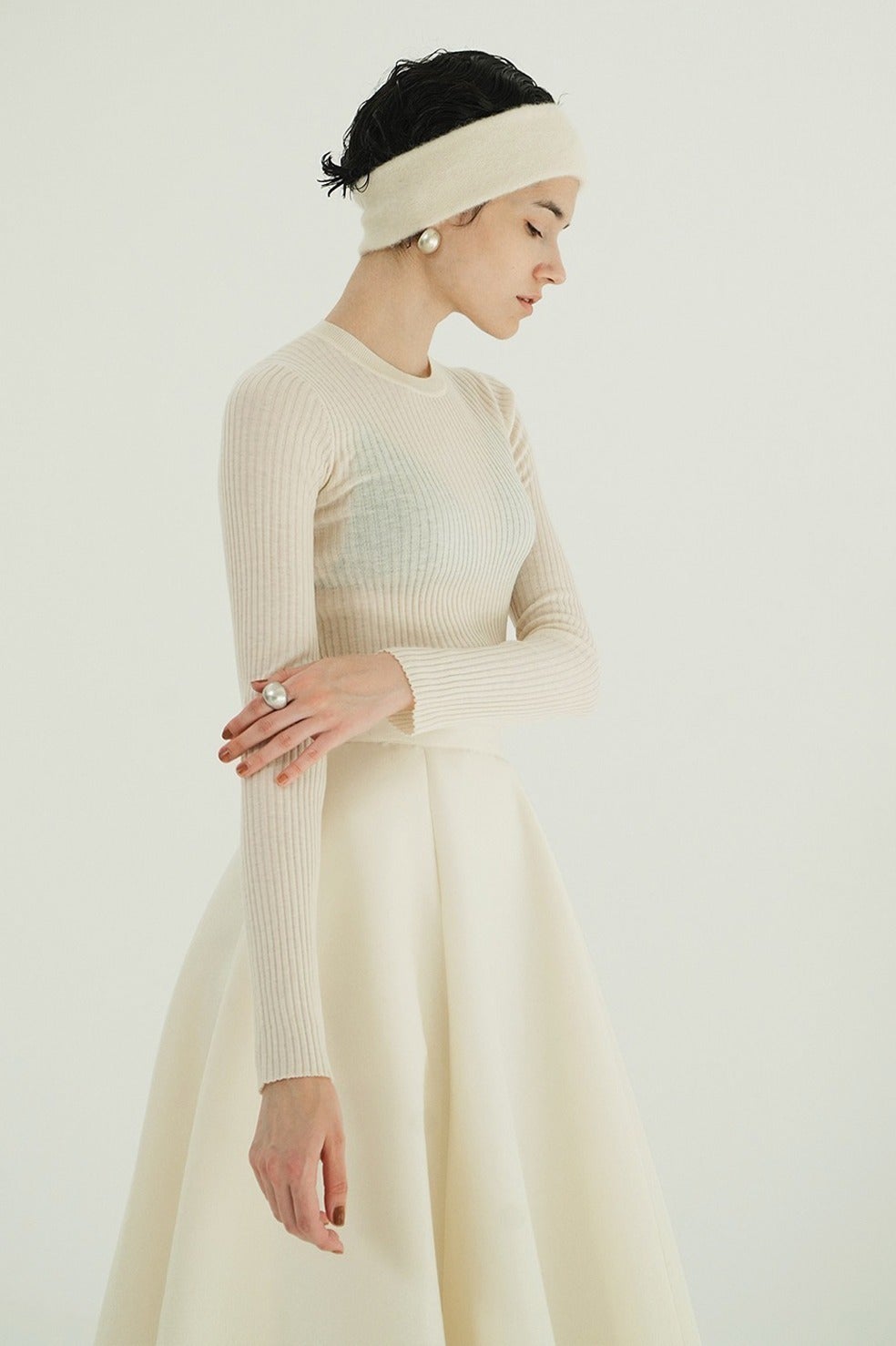 SHEER RIB KNIT TOPS