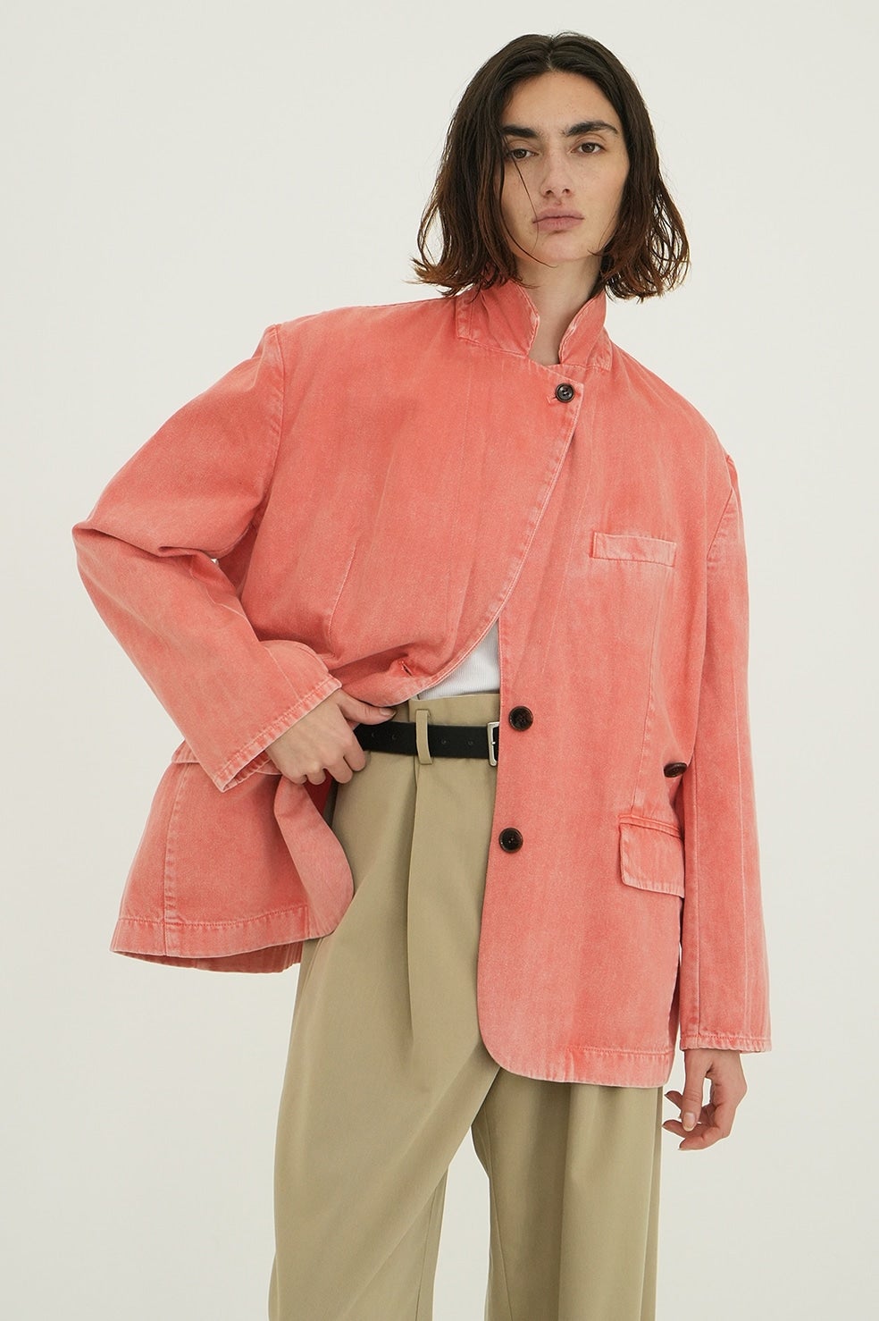 FADED COLOR TAILORED JACKET