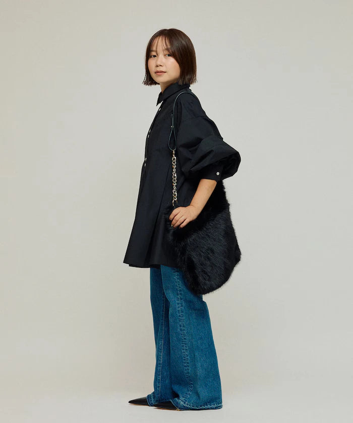 Box Stack Balloon Sleeve Long Sleeve Shirt