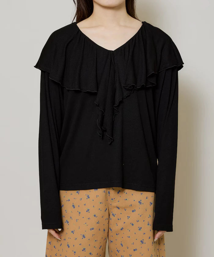 Collar Frill Ribbed Cut Sew Limited Edition