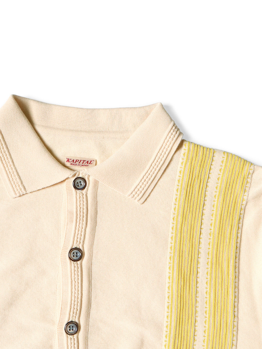 14G Cotton Knit Oyster Aloha Polo