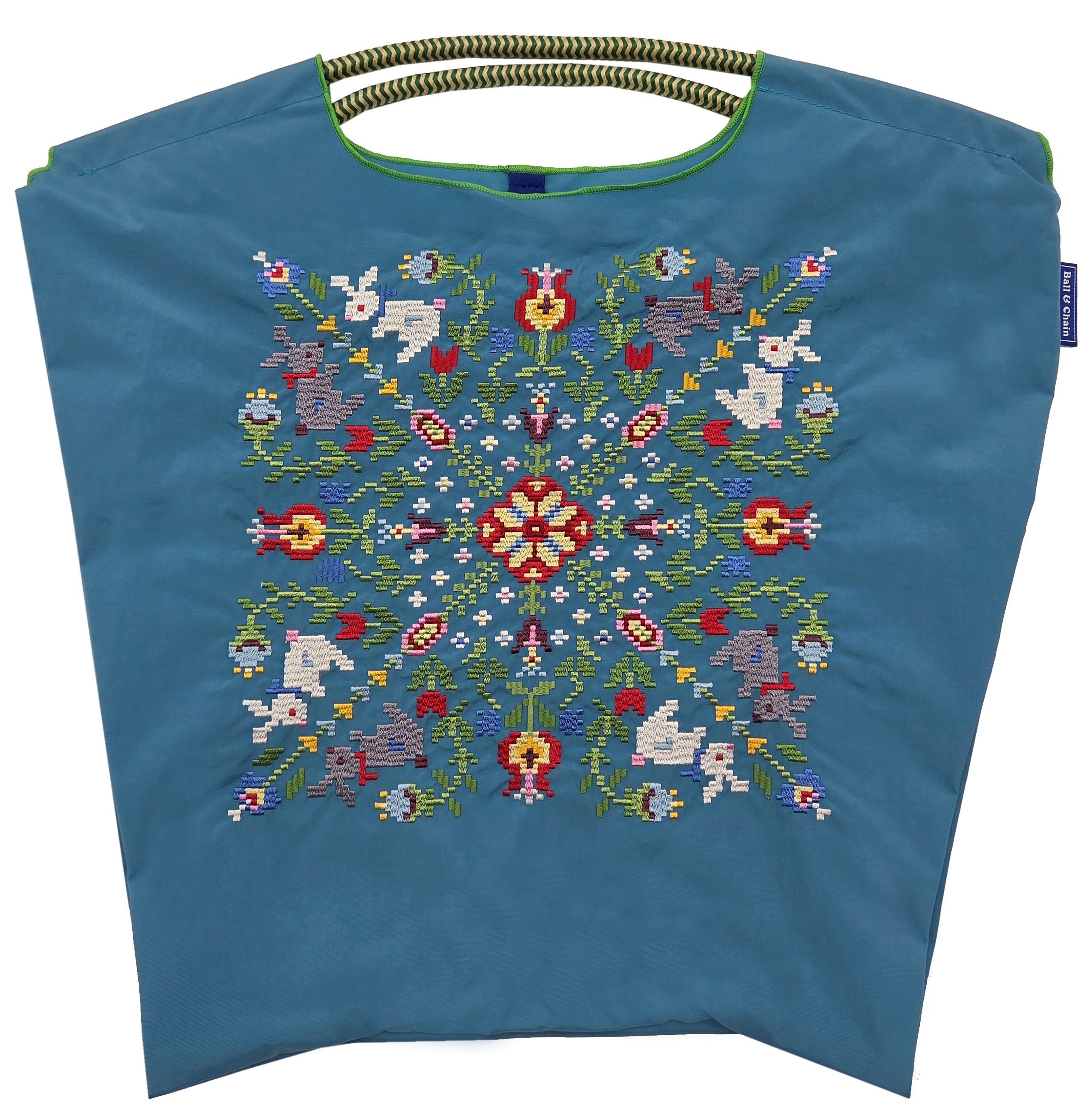 WITH FLOWER(Rabbit and Flowers)M#88 TURQ-301074