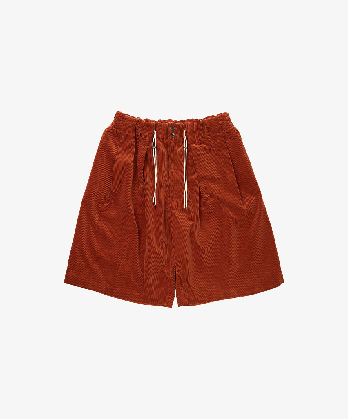 circular short corduroy orange