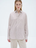 COTTON SILK STRIPE SHIRT