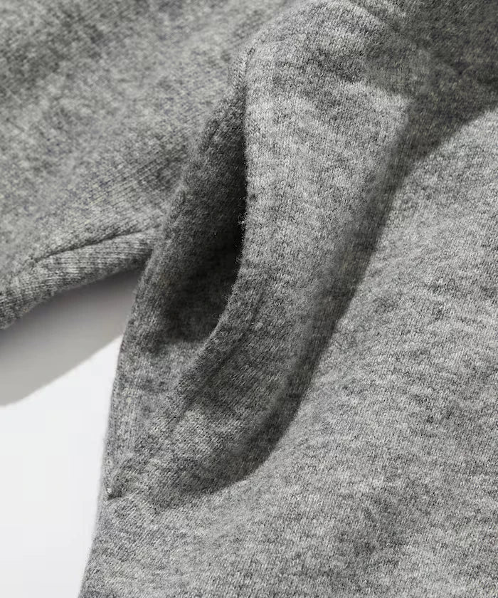 Merino Wool＋Cotton Loop Back Sweat Hoodie