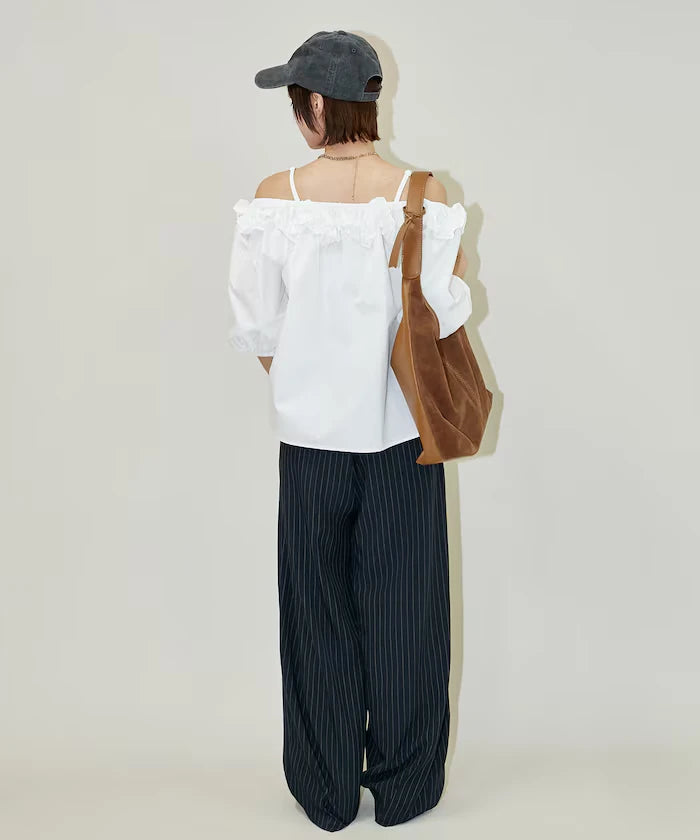 Frill Off-Shoulder Blouse Limited Edition