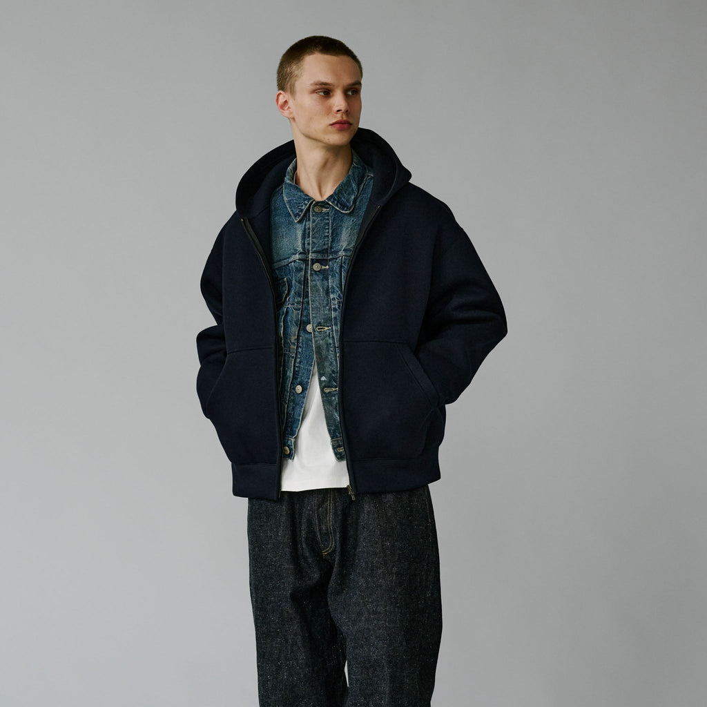 GL15737 / CARDBOARD KNIT ZIP PARKA