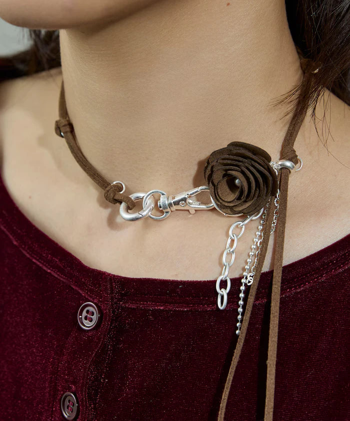 Code Flower Necklace / Flower Charm