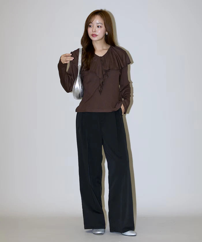 Collar Frill Ribbed Cut Sew Limited Edition